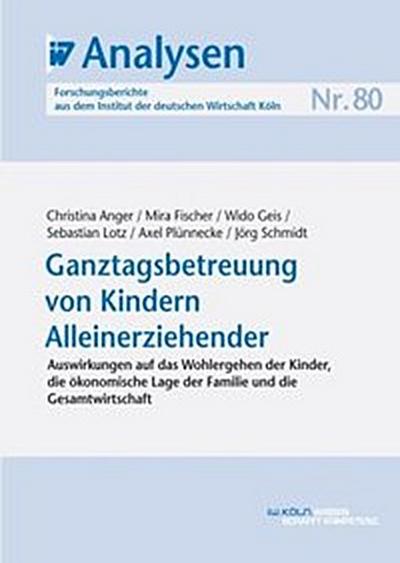 Ganztagsbetreuung von Kindern Alleinerziehender