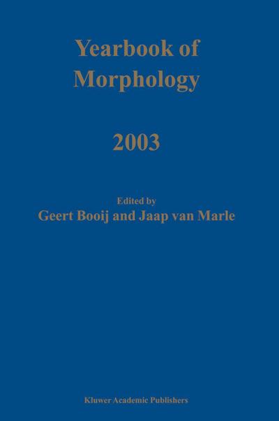 Yearbook of Morphology 2003