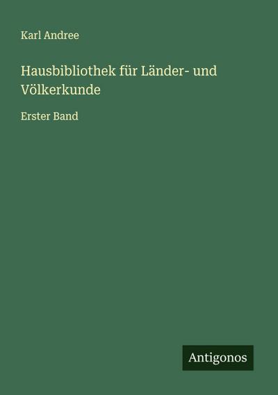 Hausbibliothek für Länder- und Völkerkunde