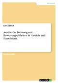 Analyse der Erfassung von Bewertungseinheiten in H