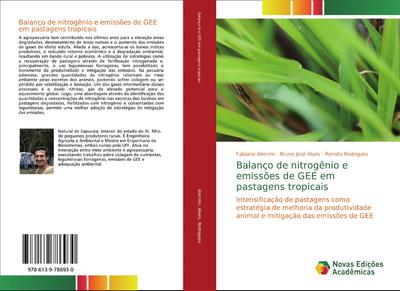 Balanço de nitrogênio e emissões de GEE em pastagens tropicais