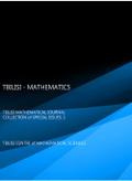 TBILISI - MATHEMATICS