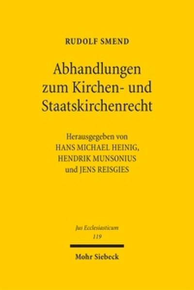 Abhandlungen zum Kirchen- und Staatskirchenrecht