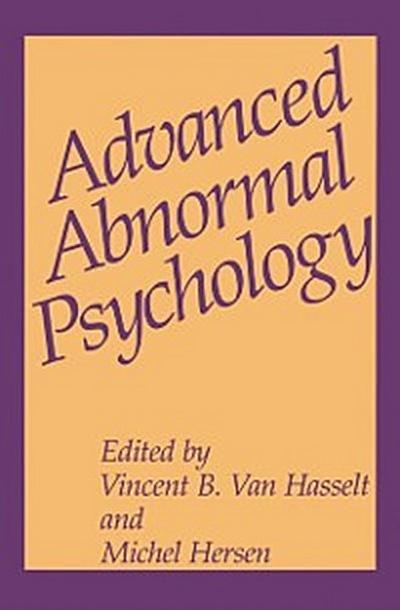 Advanced Abnormal Psychology