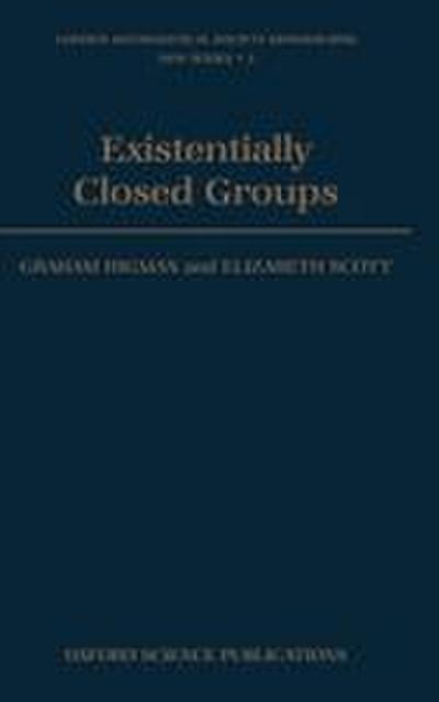 Existentially Closed Groups