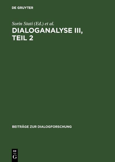 Dialoganalyse III, Teil 2