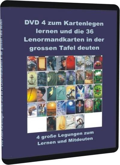 DVD 4 zum Kartenlegen lernen und die 36 Lenormandkarten in der großen Tafel deuten