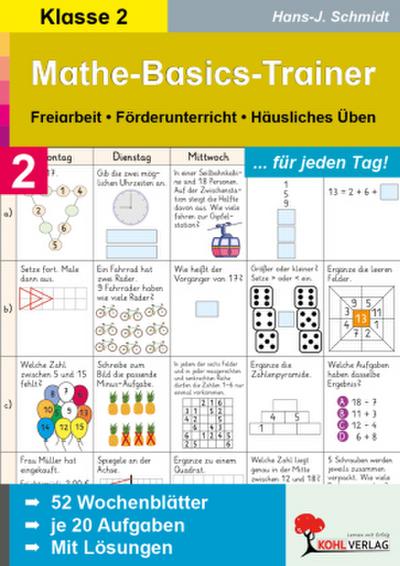 Mathe-Basics-Trainer / 2. Schuljahr Grundlagentraining für jeden Tag