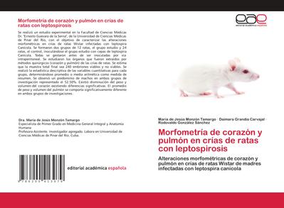 Morfometría de corazón y pulmón en crías de ratas con leptospirosis