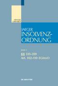 Insolvenzordnung 9: §§ 335-359 Art. 102-110 EGInsO