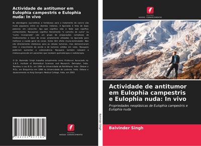 Actividade de antitumor em Eulophia campestris e Eulophia nuda: In vivo