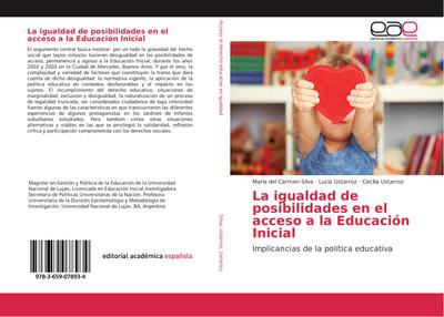 La igualdad de posibilidades en el acceso a la Educación Inicial