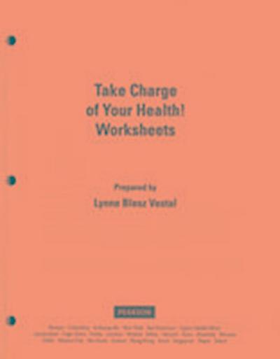 Take Charge of Your Health Worksheets