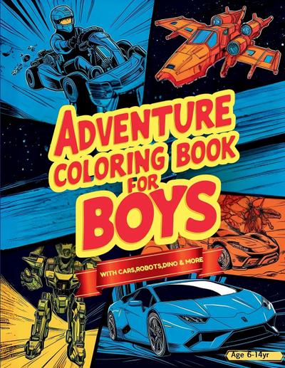 Adventure Coloring Book for Boys