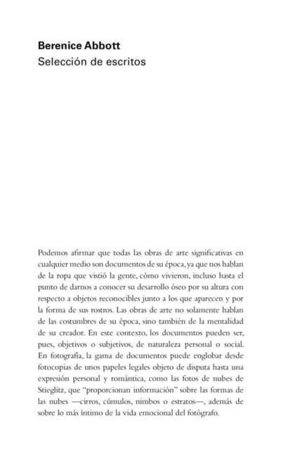 Abbott, B: Selección de escritos