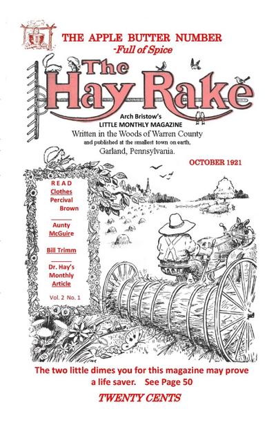 Hay Rake, V2 N1, Oct 1921