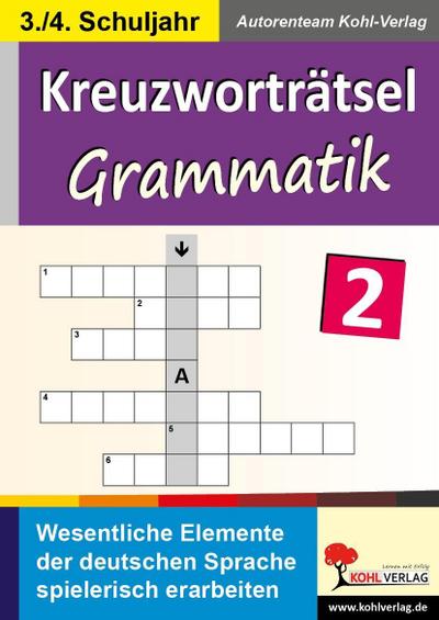 Kreuzworträtsel Grammatik. Bd.2
