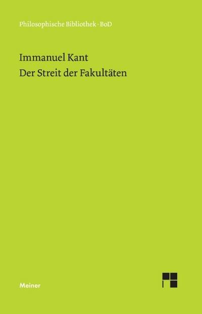Der Streit der Fakultäten