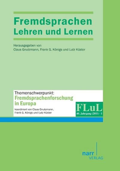 Gnutzmann, C: Fremdsprachen Lehren und Lernen 2011 Heft 1
