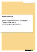 Umweltmanagement im Mittelstand - Notwendigkeit und Gestaltungsmöglichkeiten