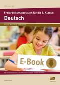 Freiarbeitsmaterialien für die 5. Klasse: Deutsch