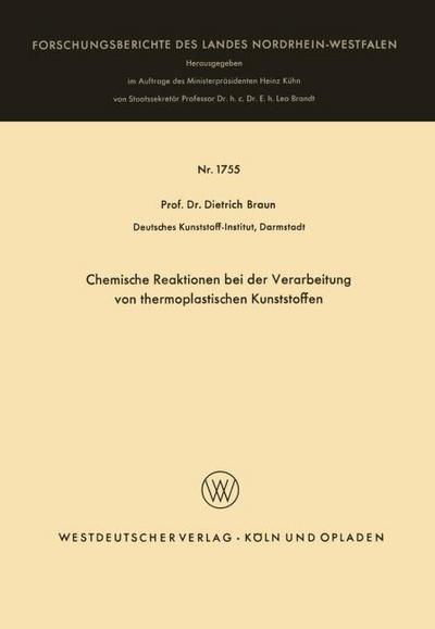 Chemische Reaktionen bei der Verarbeitung von thermoplastischen Kunststoffen