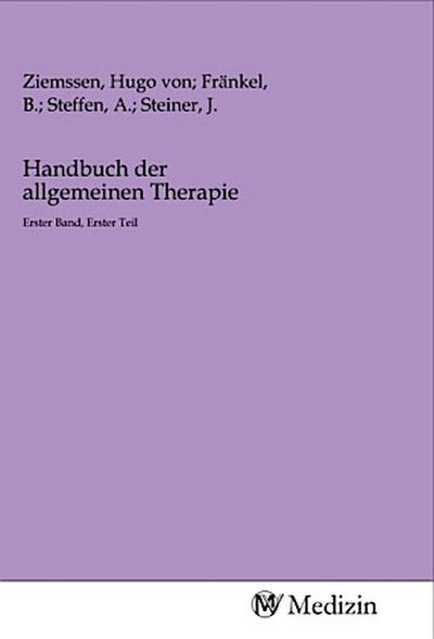 Handbuch der allgemeinen Therapie