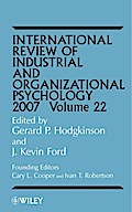 International Review of Industrial and Organizational Psychology 2007,  Volume 22