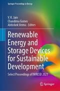 Renewable Energy and Storage Devices for Sustainable Development