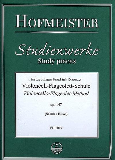 Violoncell- Flageolett-Schule op.147 (dt/en)