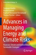 Advances in Managing Energy and Climate Risks