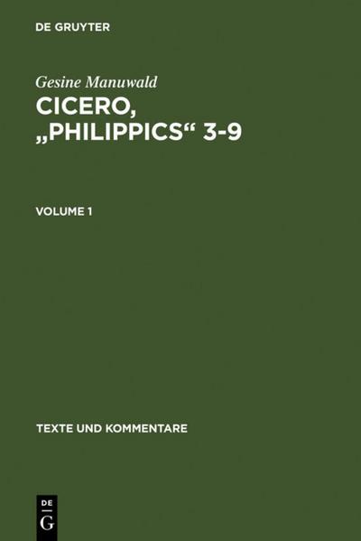 Cicero, "Philippics" 3-9