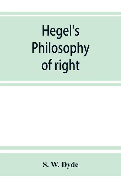 Hegel’s Philosophy of right