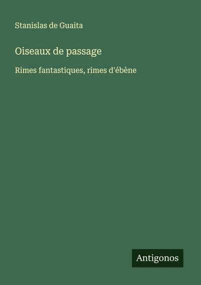 Oiseaux de passage