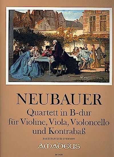 Quartett B-Durop.3,2 : für Violine, Viola,Violoncello und Kontrabass