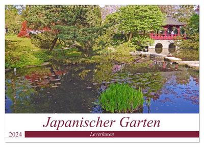 Japanischer Garten Leverkusen (Wandkalender 2024 DIN A2 quer), CALVENDO Monatskalender