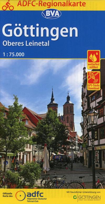 ADFC-Regionalkarte Göttingen Oberes Leinetal