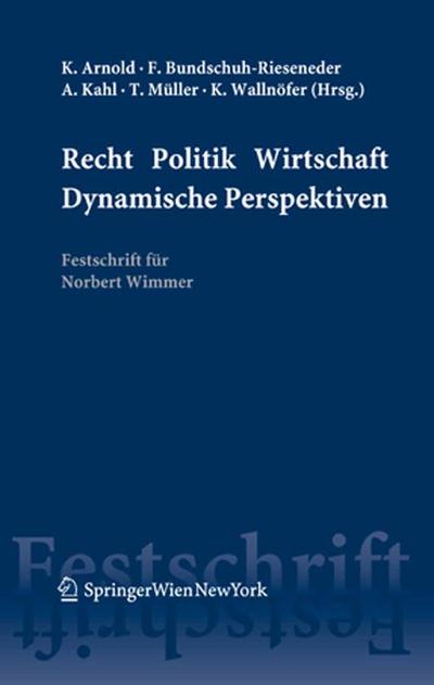 Recht Politik Wirtschaft Dynamische Perspektiven