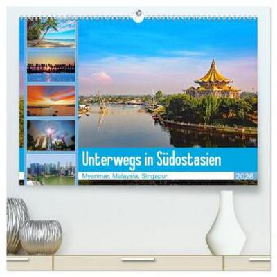 Unterwegs in Südostasien (hochwertiger Premium Wandkalender 2026 DIN A2 quer), Kunstdruck in Hochglanz