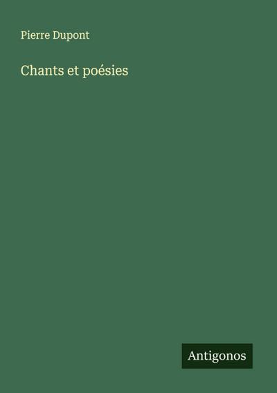 Chants et poésies