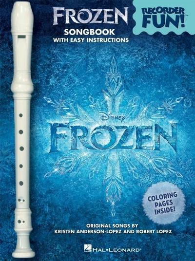 Frozen Recorder Fun! Beginner Recorder Pack with Songbook and Instrument Easy Disney Songs for Kids Learn to Play Recorder with Fingering Chart and Instructions