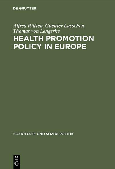 Health Promotion Policy in Europe