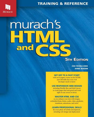 Murach’s HTML and CSS (5th Edition)
