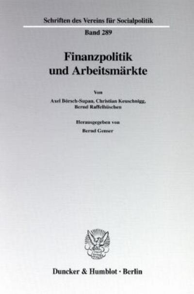 Finanzpolitik und Arbeitsmärkte