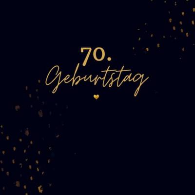 70. Geburtstag- Gästebuch Blanko