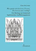 Wie spiele ich Steffens, Tunder, Buxtehude usw. richtig?