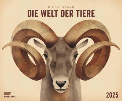 Dieter Braun: Die Welt der Tiere 2025 - Wandkalender - Format 60 x 50 cm