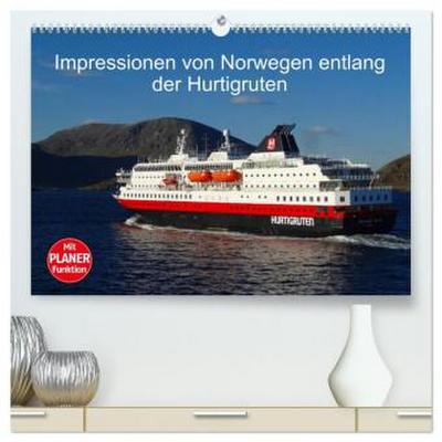 Impressionen von Norwegen entlang der Hurtigruten (hochwertiger Premium Wandkalender 2026 DIN A2 quer), Kunstdruck in Hochglanz
