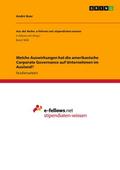 Welche Auswirkungen hat die amerikanische Corporate Governance auf Unternehmen im Ausland?