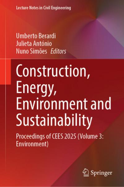Construction, Energy, Environment and Sustainability